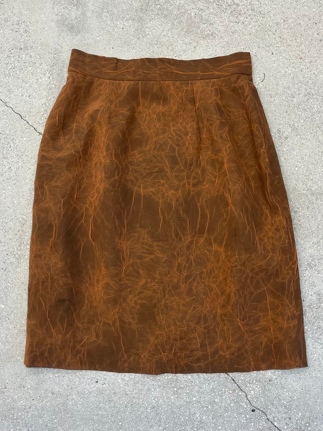 크랙 브라운 스커트 상품이미지1