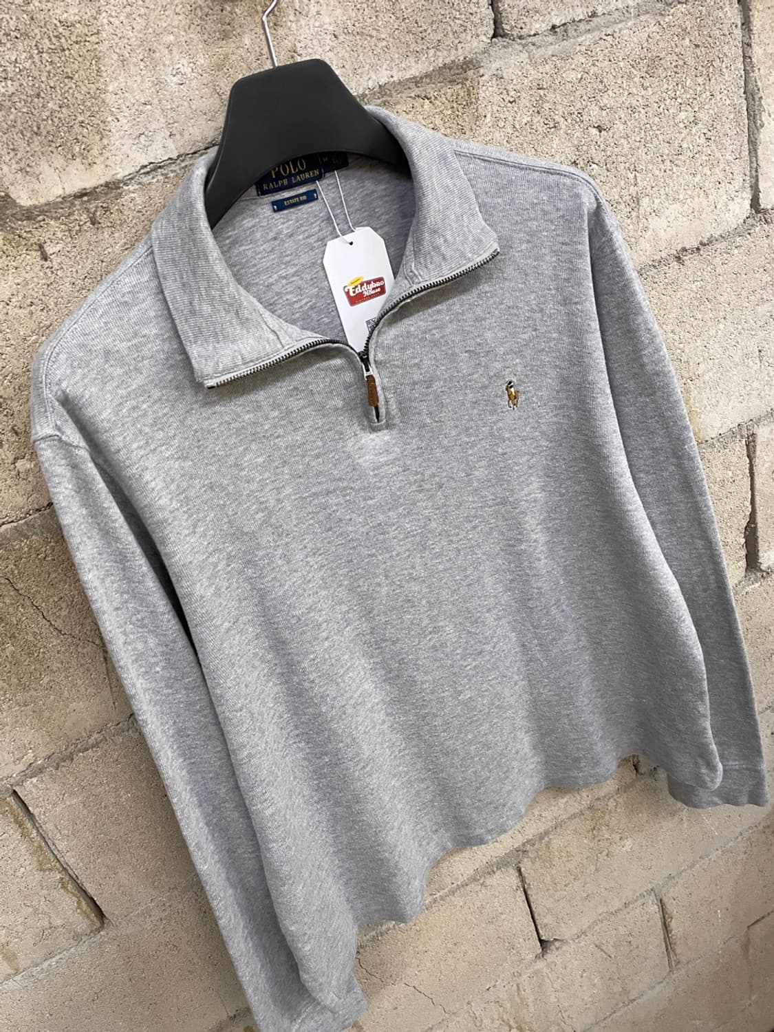 폴로 랄프로렌 그레이 반집업 니트 상품이미지3