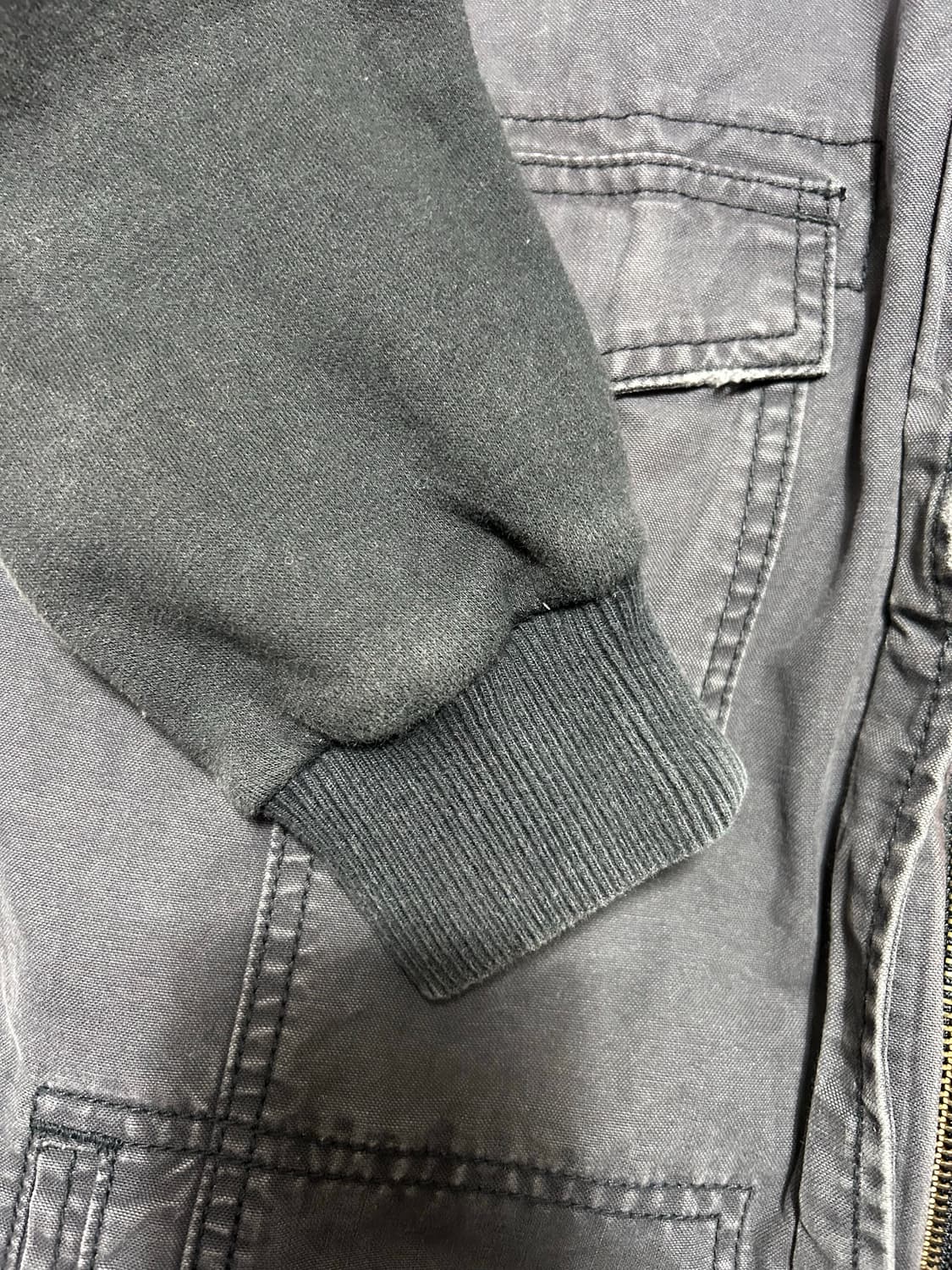 American Eagle y2k denim hood zip-up 상품이미지5