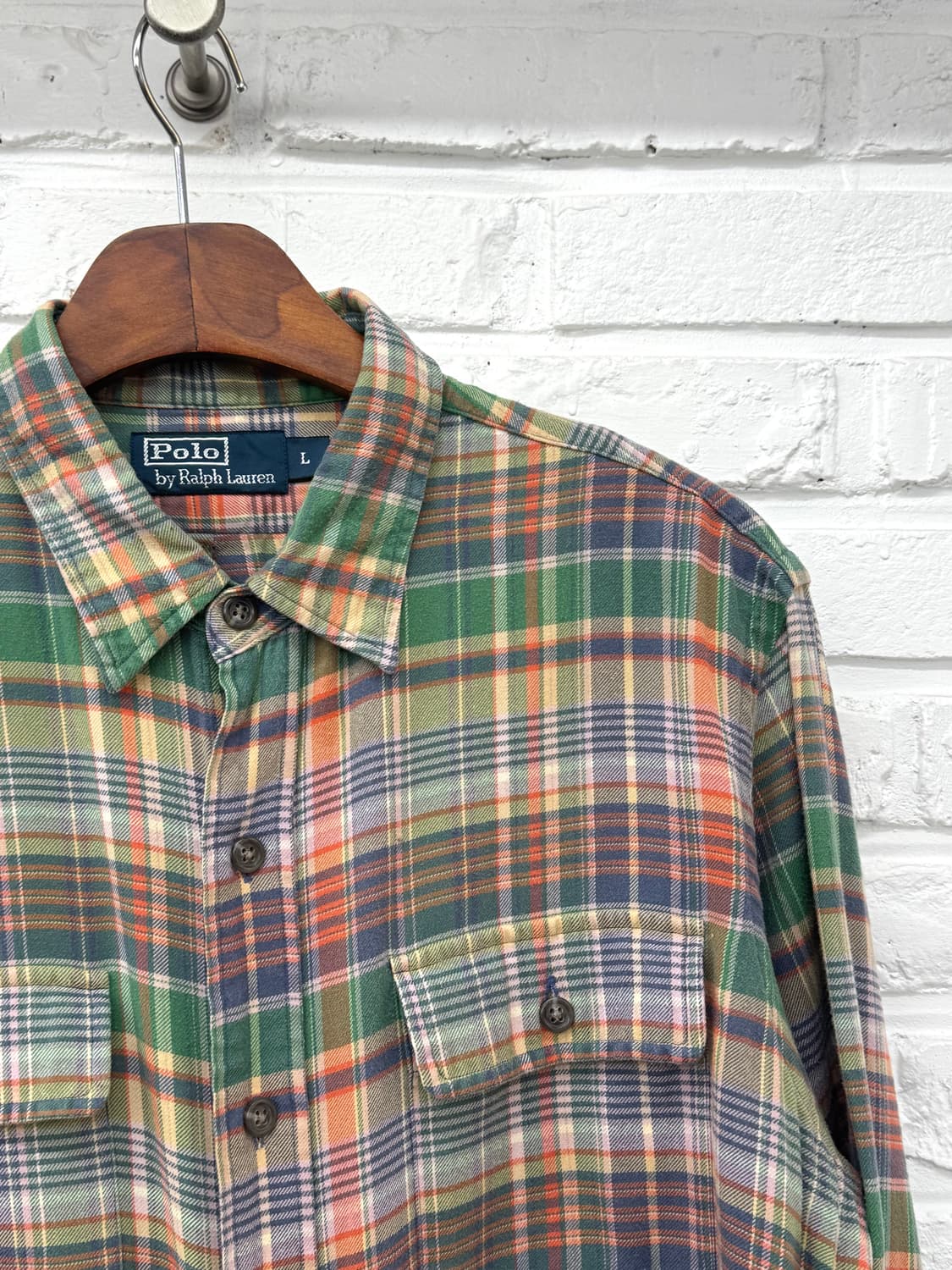 폴로 체크 포켓셔츠 상품이미지4