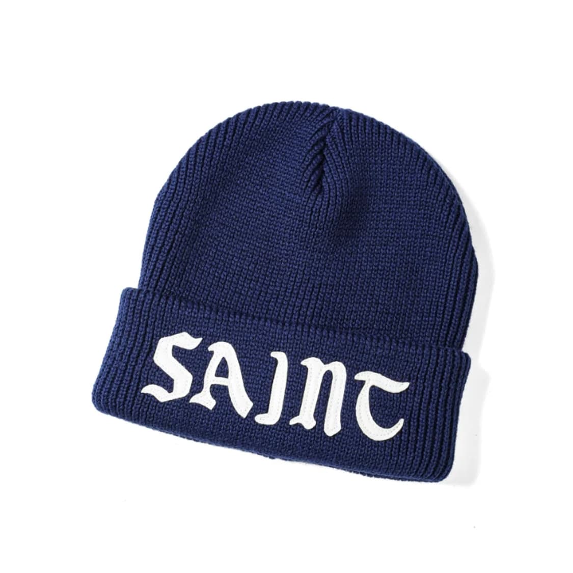 [새상품] 세인트미카엘 saint 로고 비니 니트캡 네이비 상품이미지1