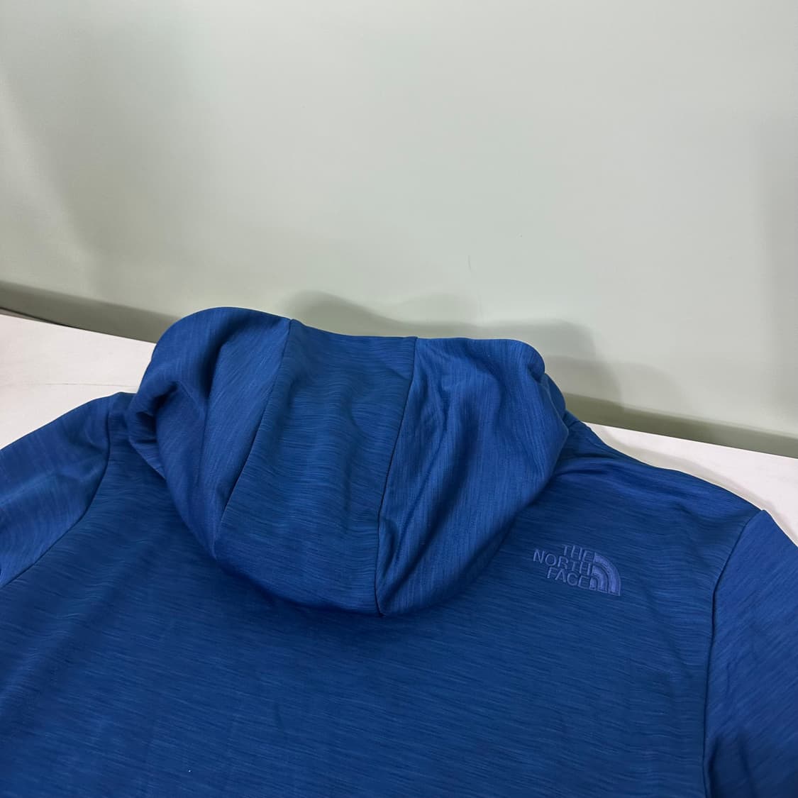 M-L 95 노스페이스 기본로고 블루 폴리후드티 남여공용 상품이미지7