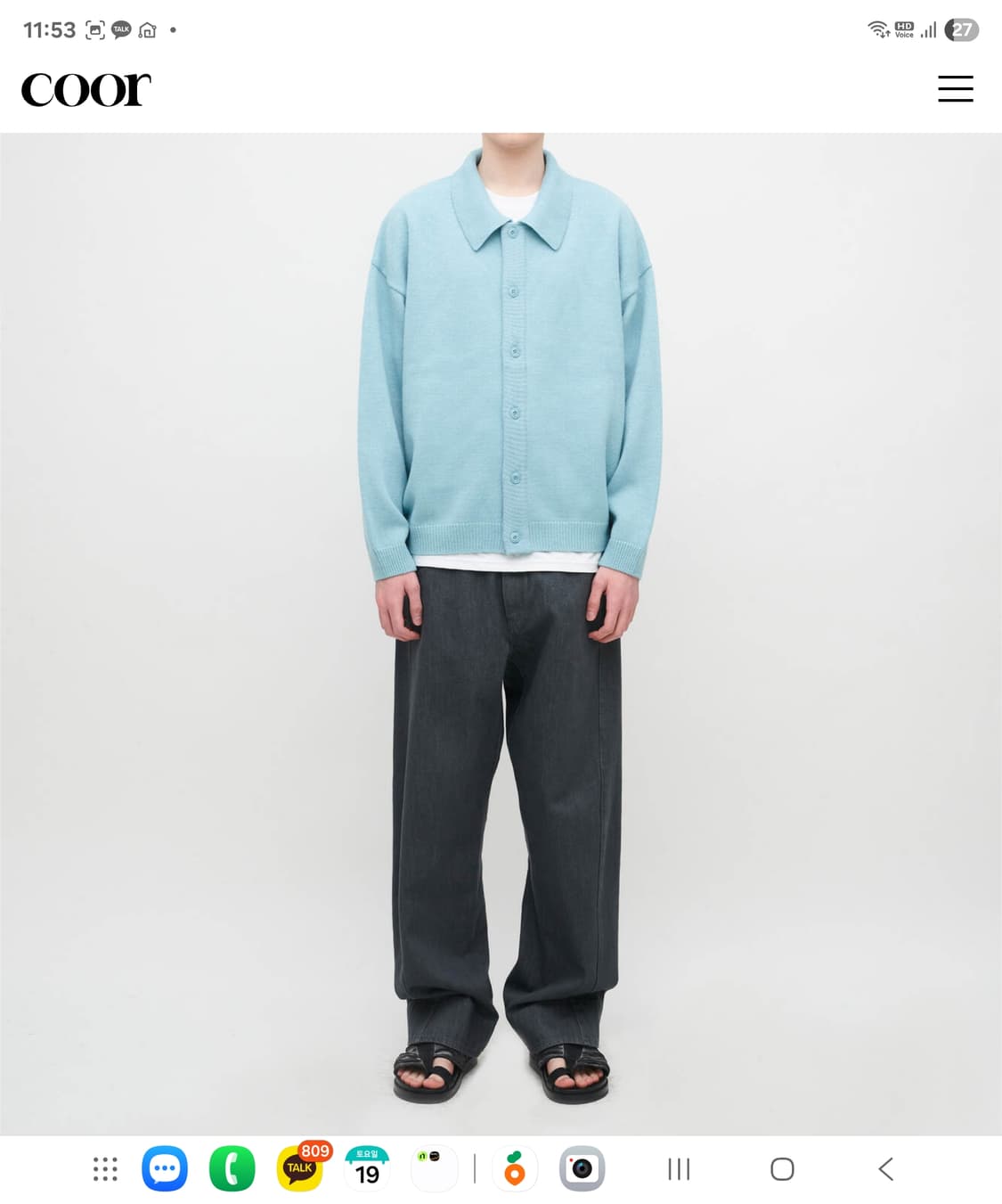 쿠어 Coor 트위스티드스톤 그레이 M사이즈 32~33사이즈 상품이미지4