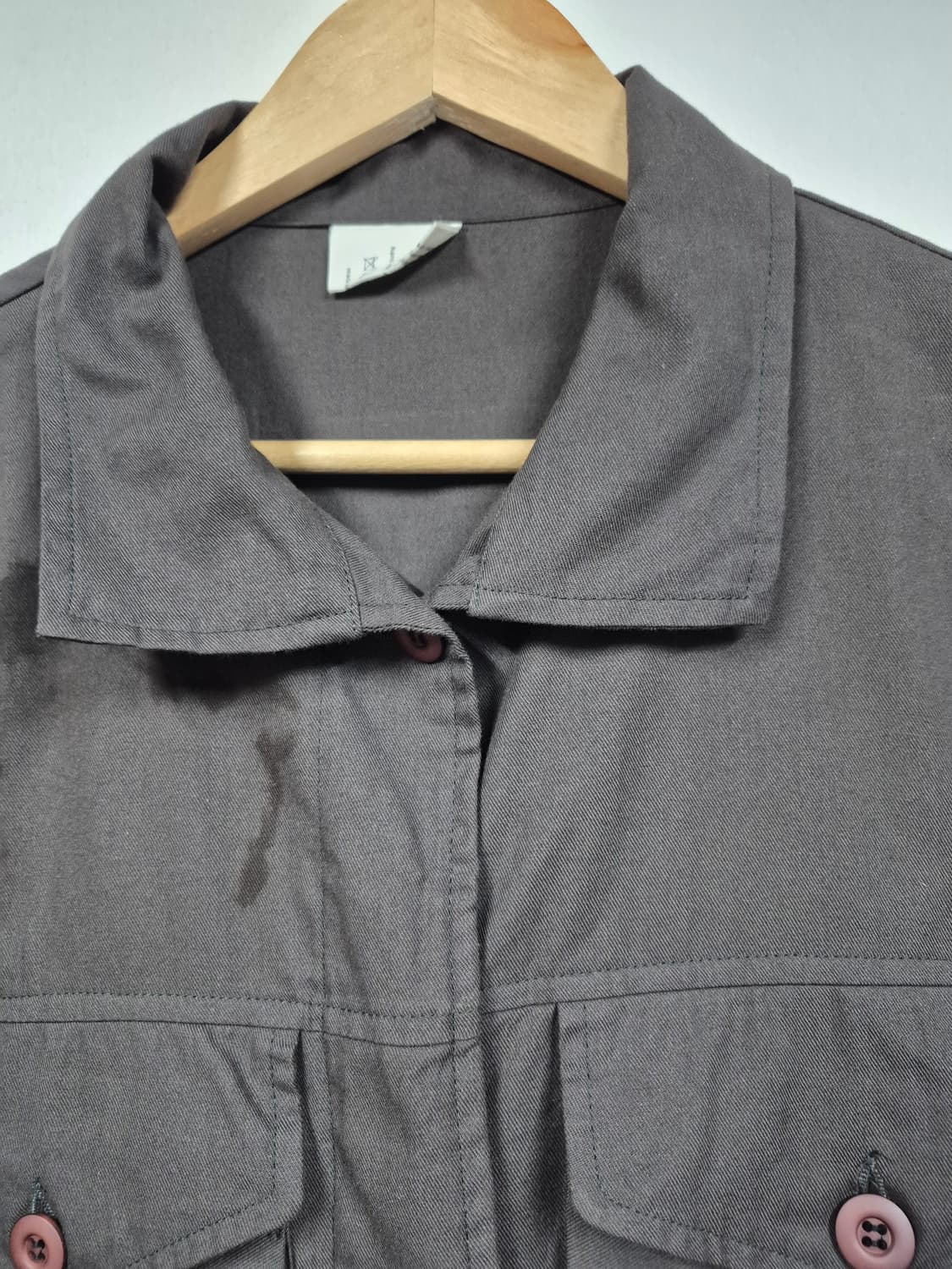 챠콜 경량 롱 자켓 상품이미지5