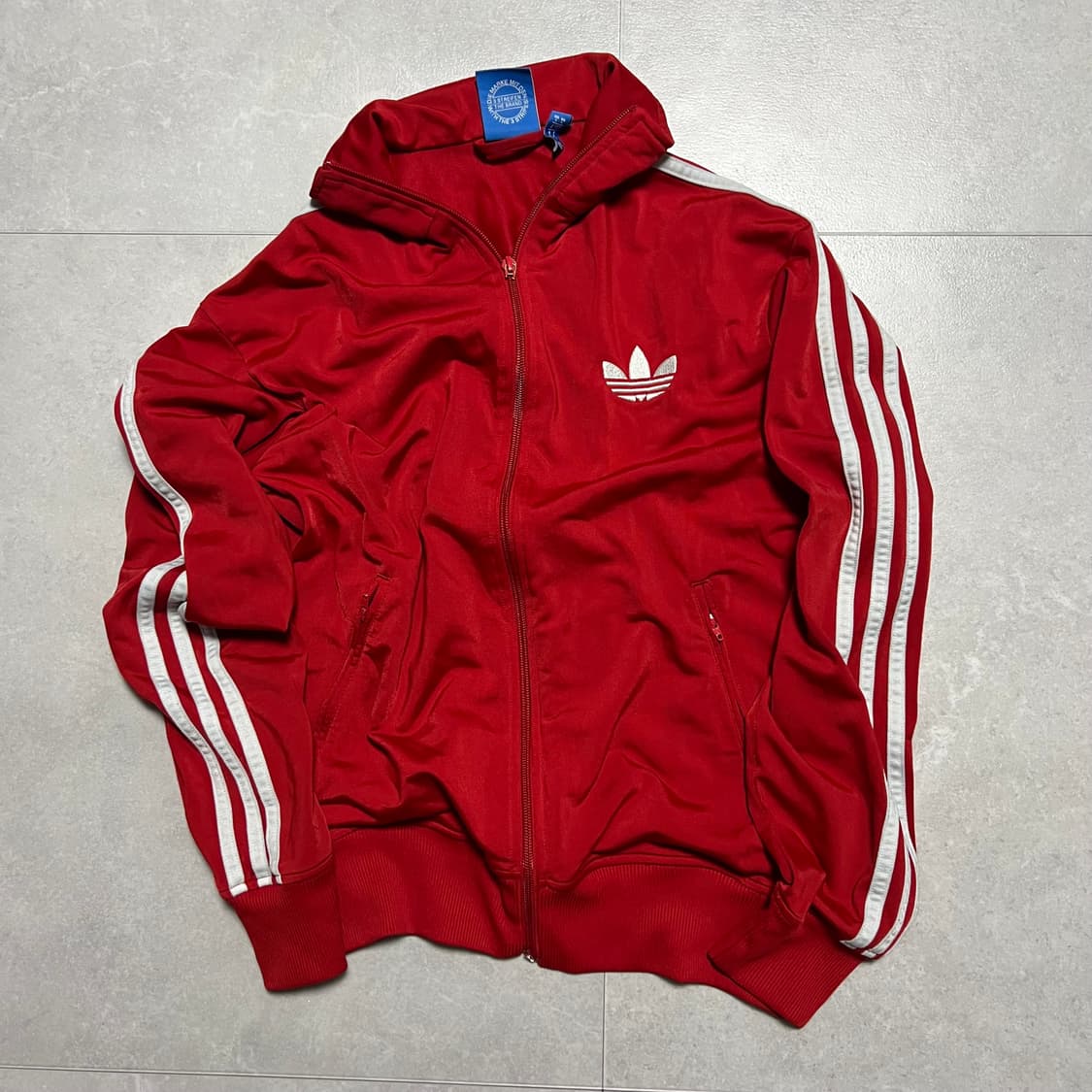 아디다스 트랙탑 흰빨 져지 레드  상품이미지1