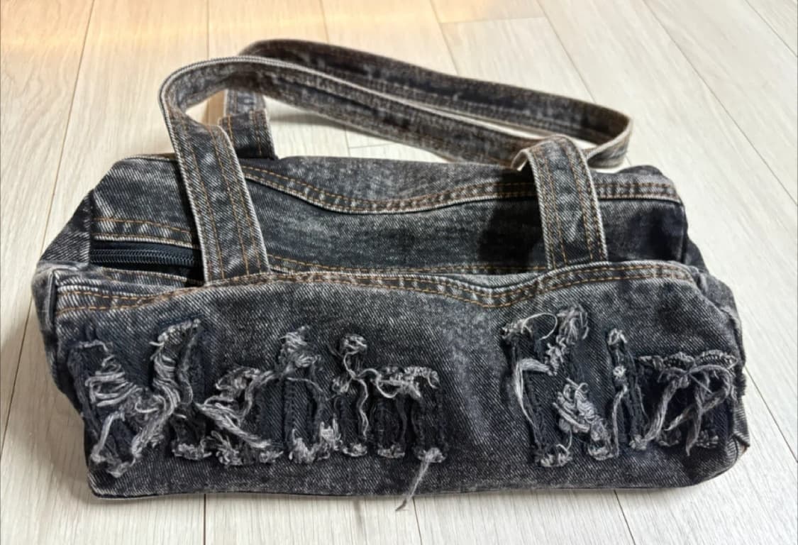 마뗑킴 워시드 데님 더플백 상품이미지3