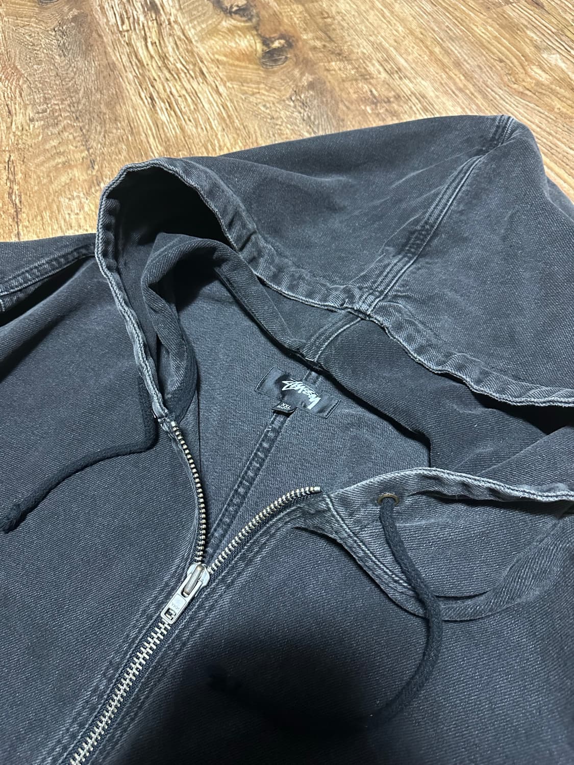 [XXL] 스투시 데님 워크 자켓 블랙 상품이미지4