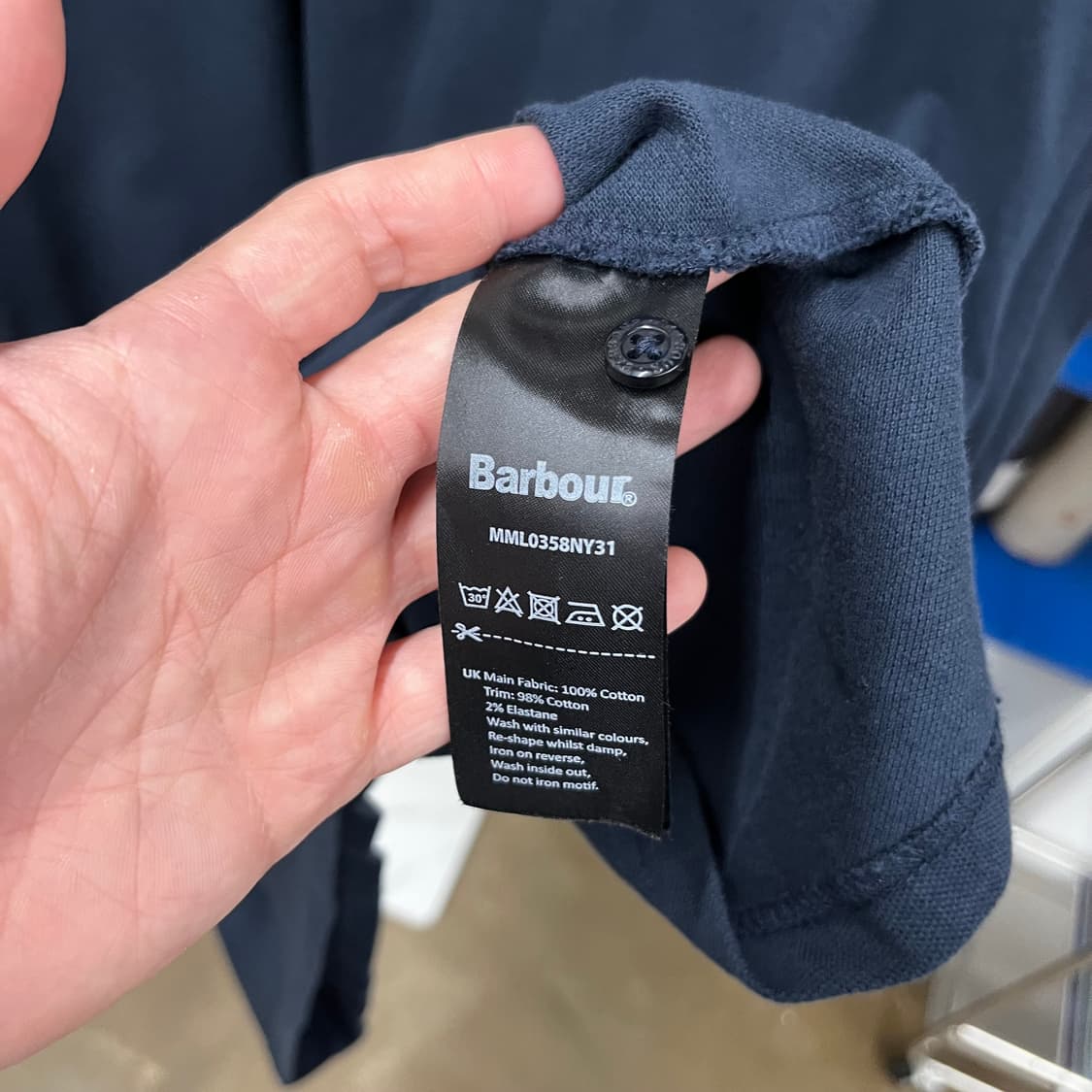 바버 피케 반팔 티셔츠 2XL 상품이미지5