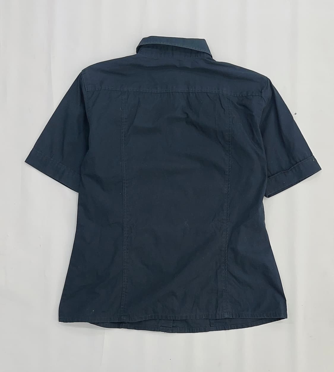 🩵IL SUFFIT 네이비 반팔 카라셔츠 🩵프레피룩 오피스 아메카지  상품이미지3