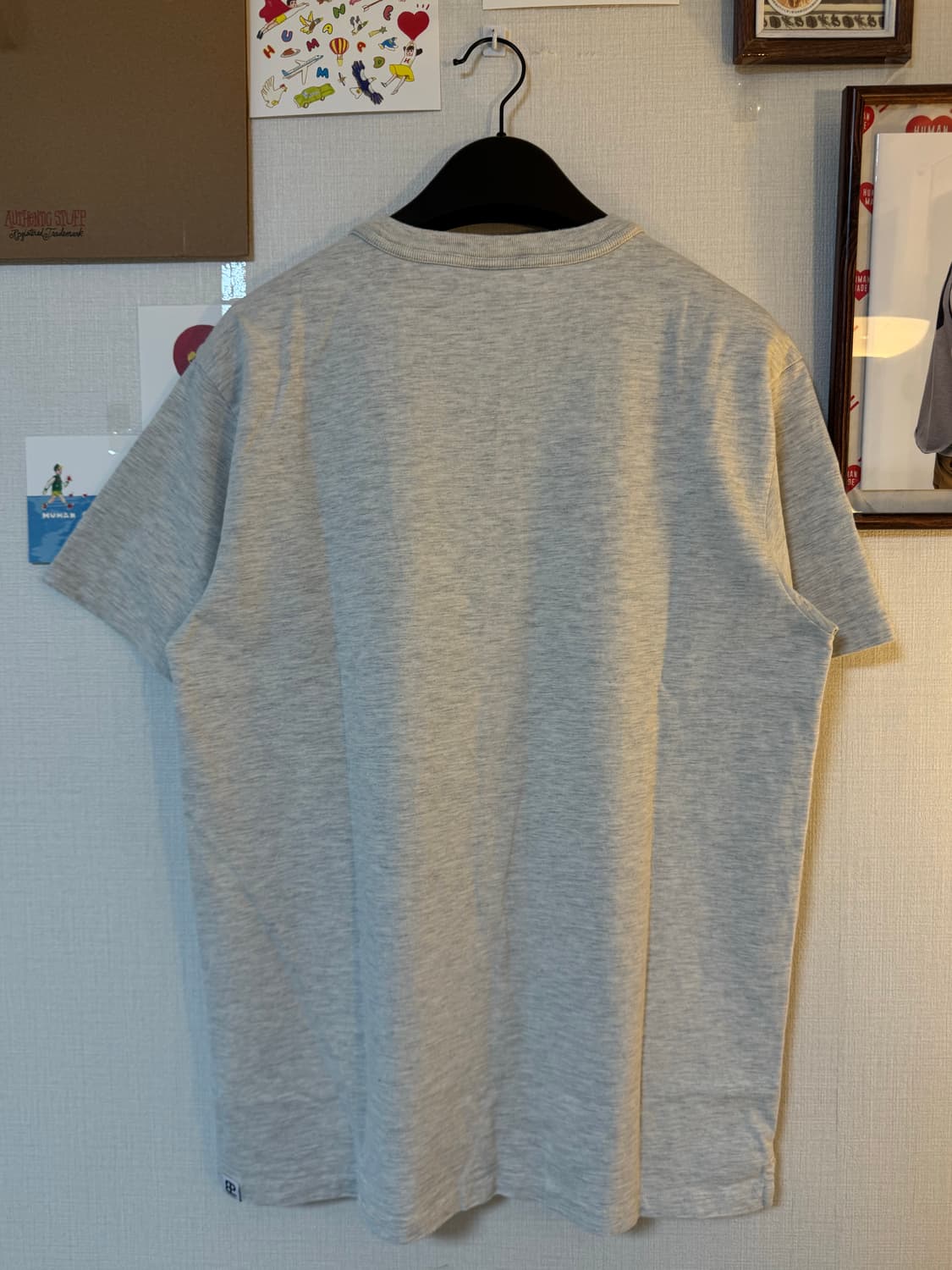 [L]이스트로그 퍼머넌트 포켓 반팔 티셔츠 오트밀 상품이미지3