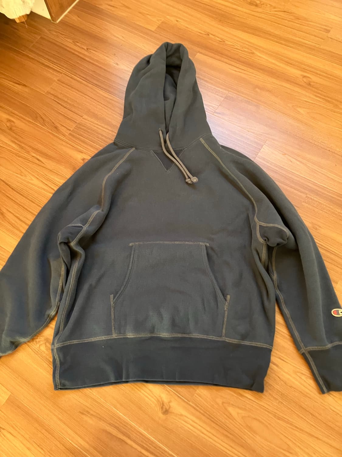 챔피온 X 카키스 클럽 후드 티셔츠 Tint Navy m사이즈 상품이미지1