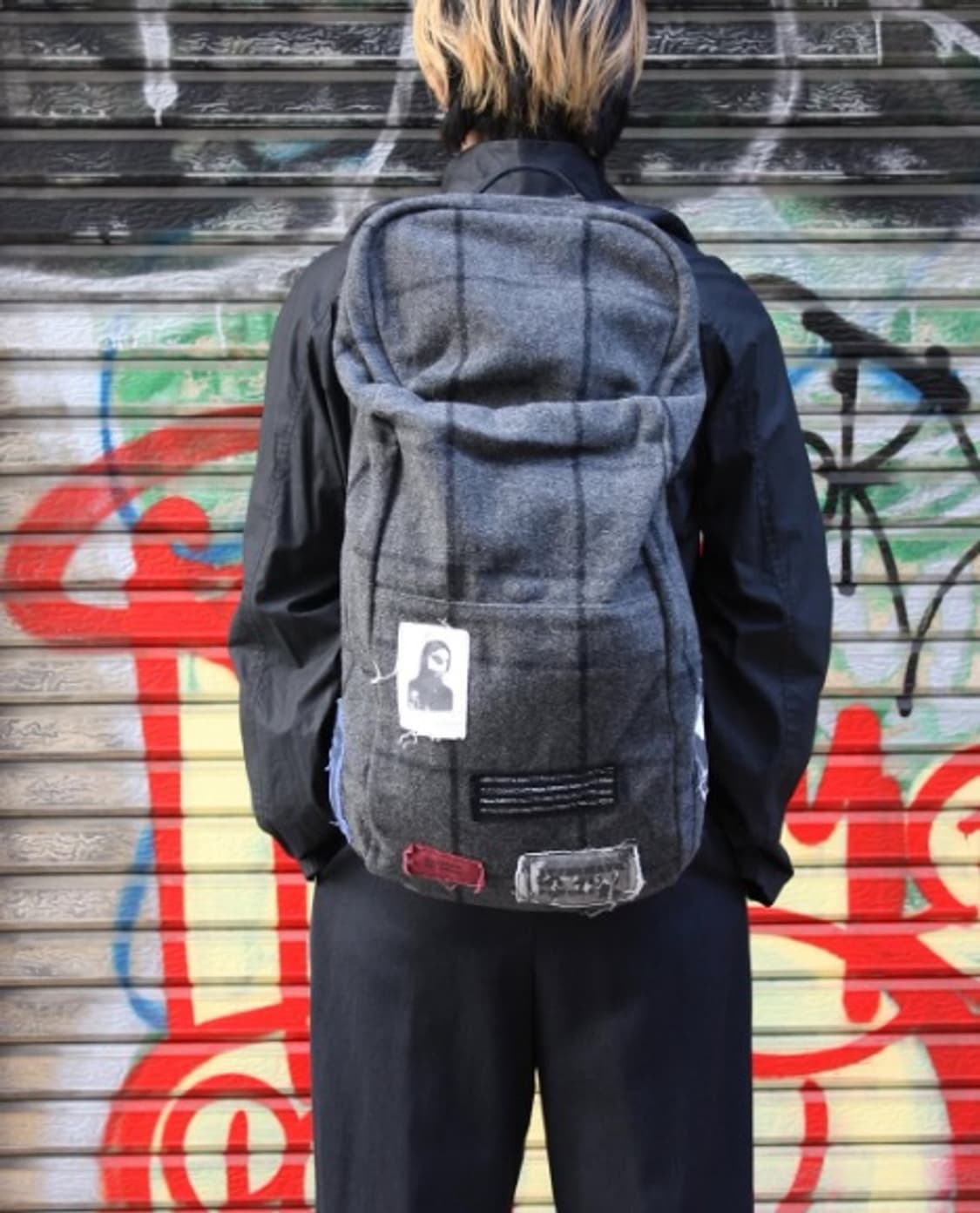 라프시몬스/08fw 패치 백팩/OS 상품이미지1