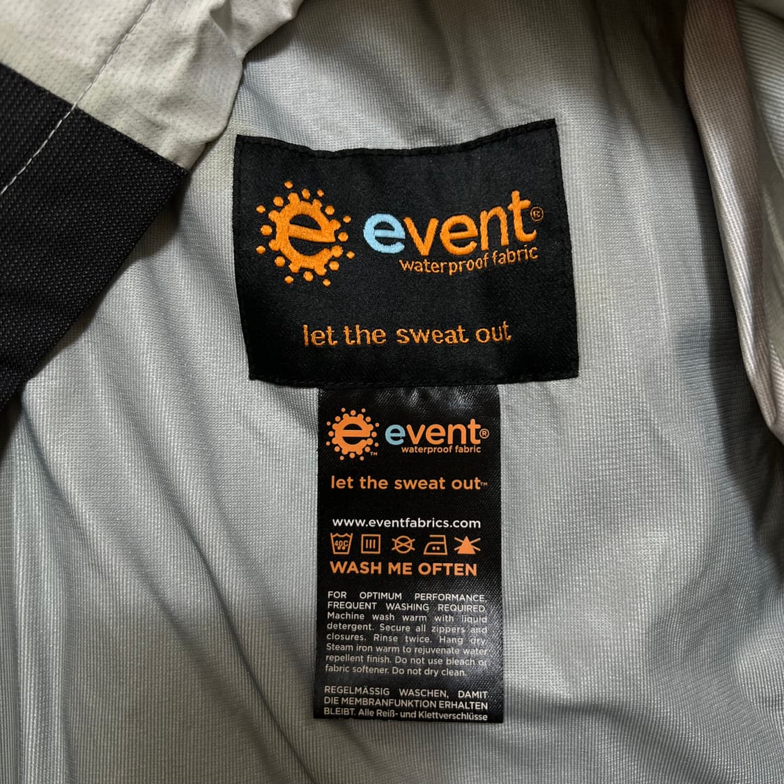 로우알파인 E-vent 고어텍스 배색 바람막이 자켓 [오렌지] M/95 상품이미지7