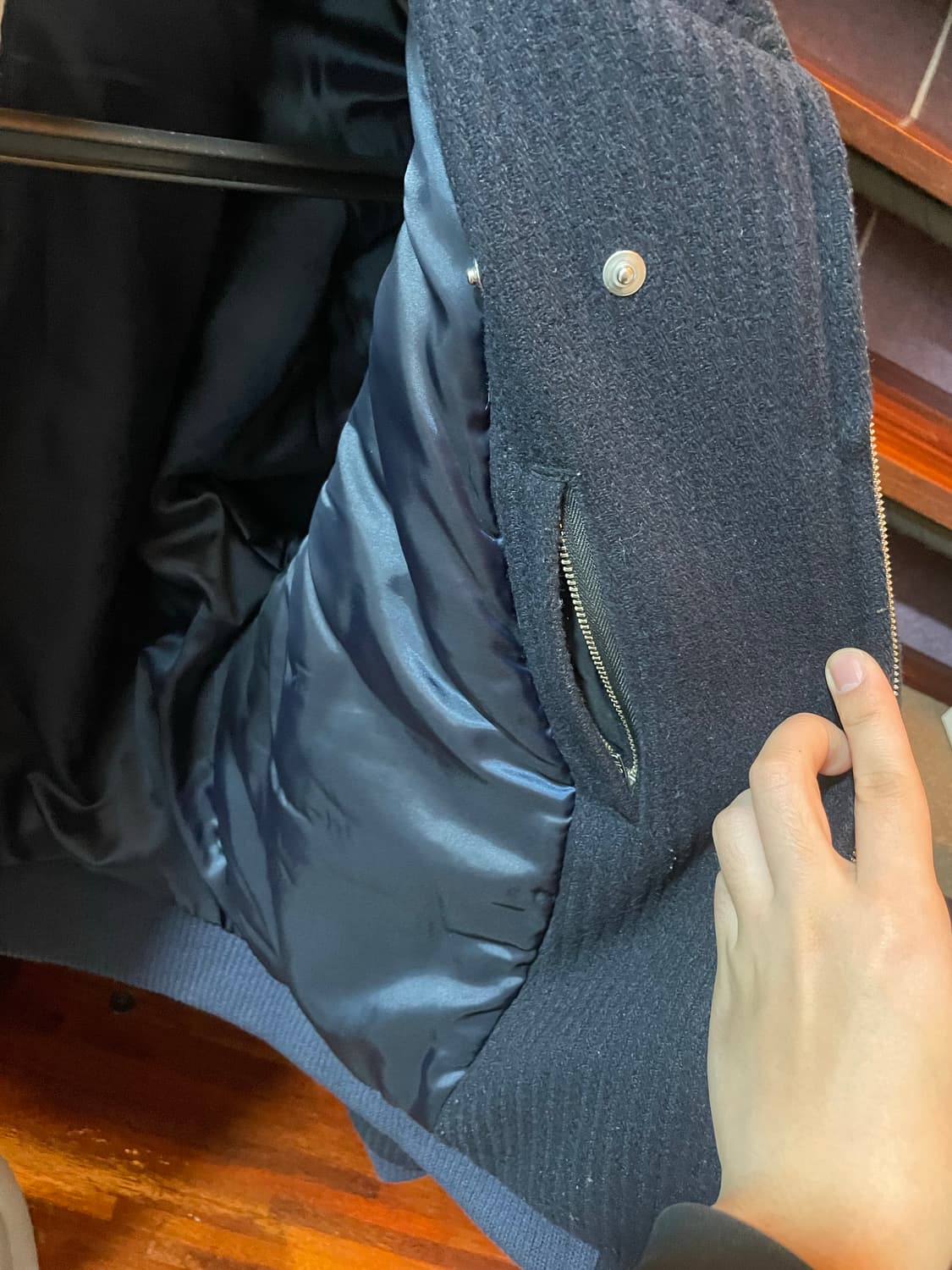 yiyae 네이비 봄버 자켓 M 풀세트 상품이미지4