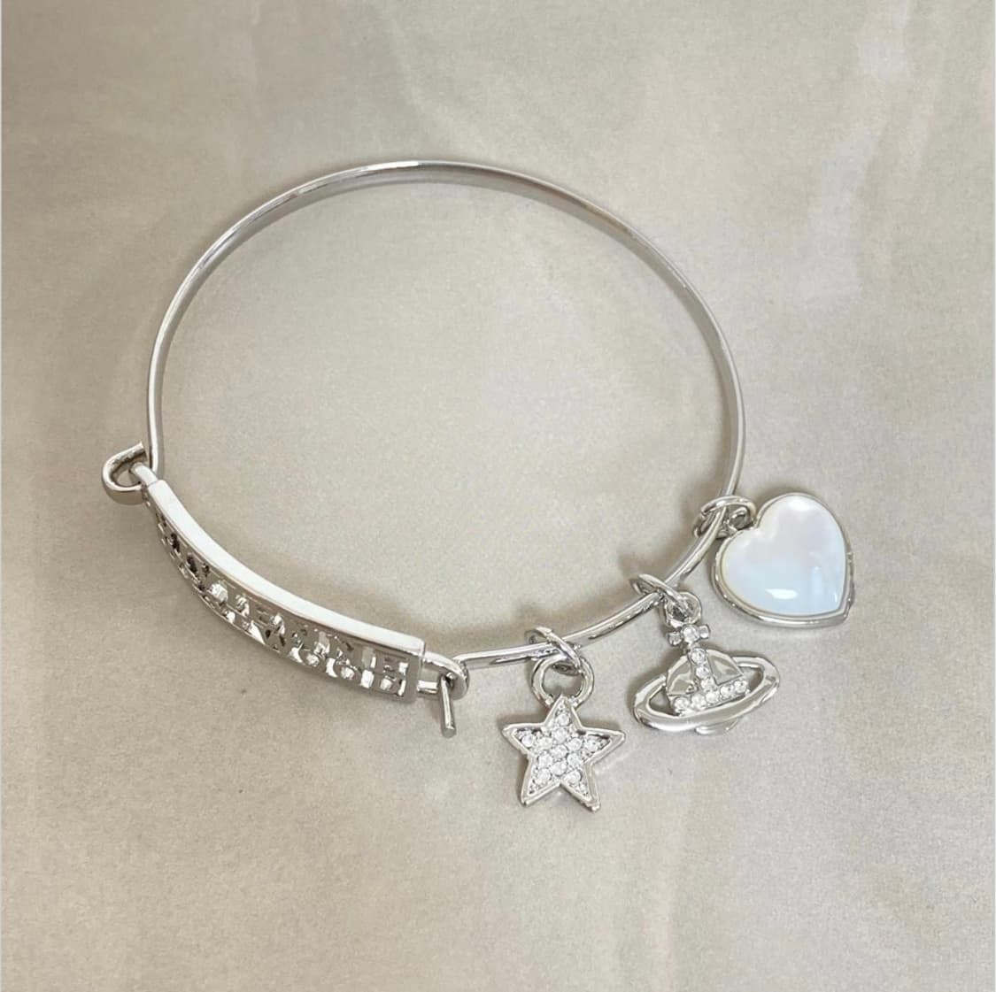 비비안웨스트우드 레어링 로고 orb 참 뱅글 팔찌 상품이미지2