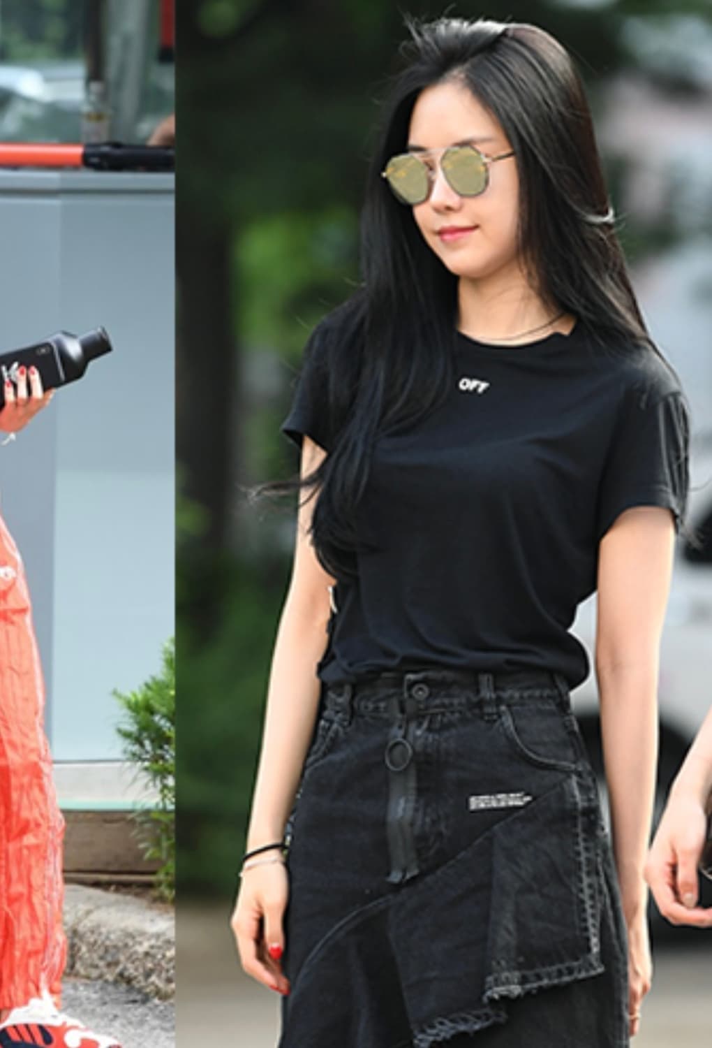 40/ 오프화이트 손나은 러플 데님 스커트 상품이미지2