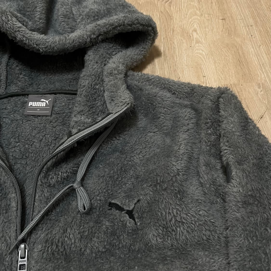 푸마 PUMA 후리스 하프집업 후드티 M(95) 상품이미지3