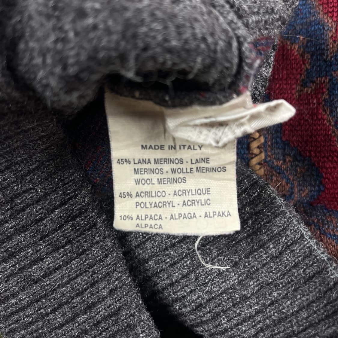 (ITALY) 빈티지 알파카 혼방 빈티지 니트 (실측확인) 상품이미지5
