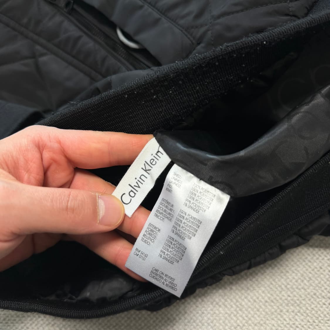 캘빈클라인 퀼팅 봄버 자켓 상품이미지3