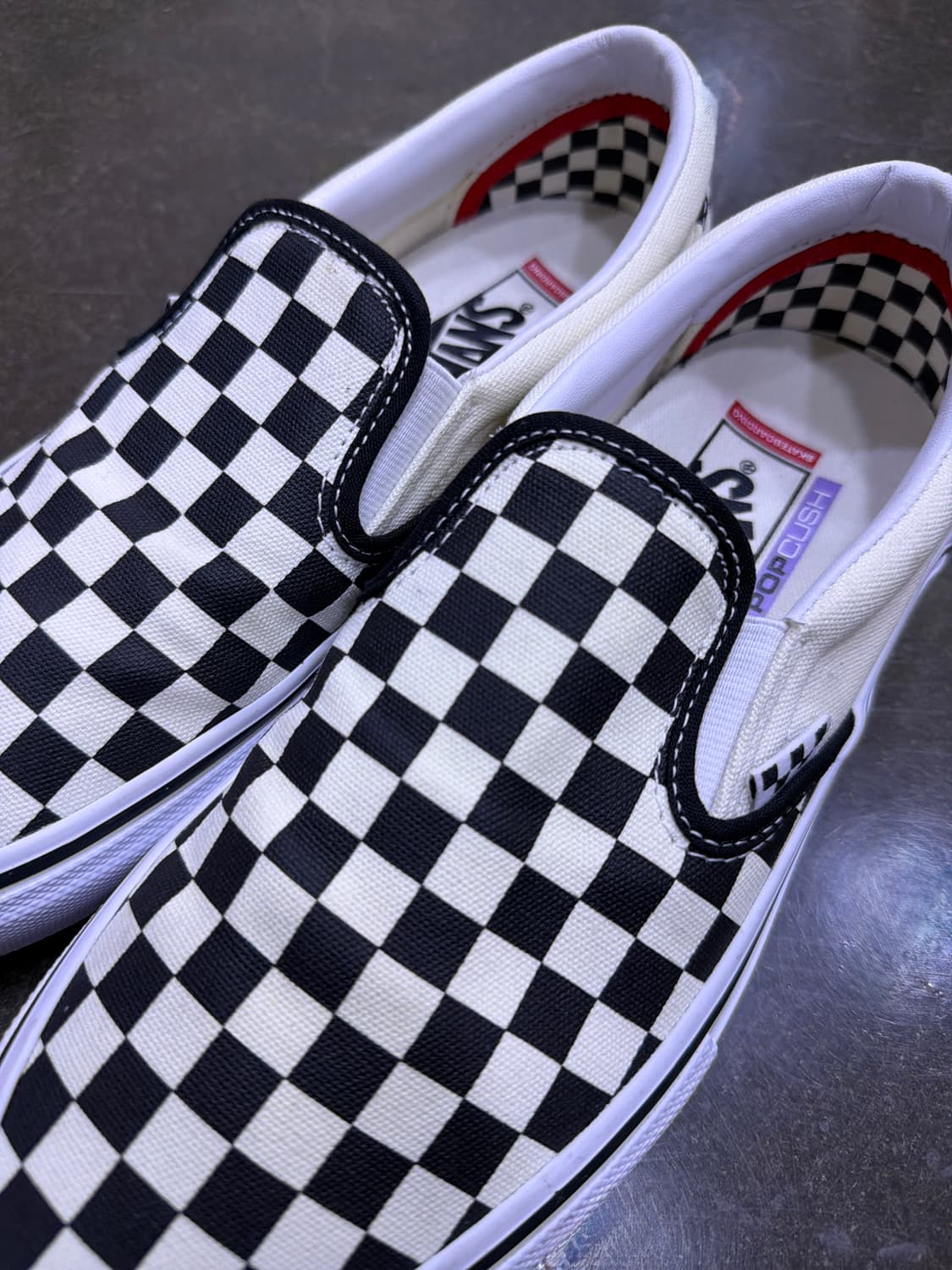반스 스케이트 슬립온 체커보드 블랙 오프 화이트 265 상품이미지4