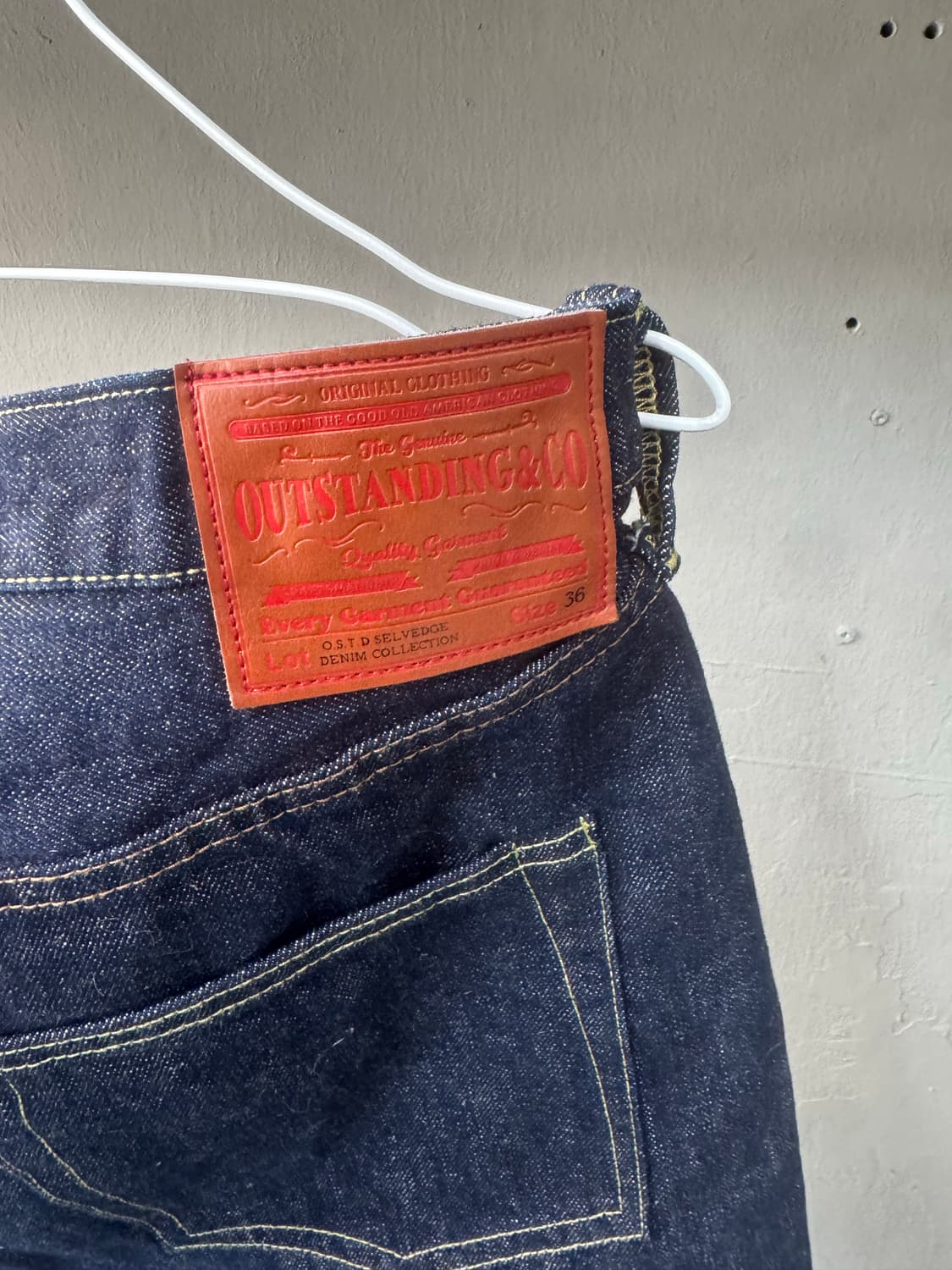 아웃스탠딩 w.w.ii인디고 셀비지데님 상품이미지3