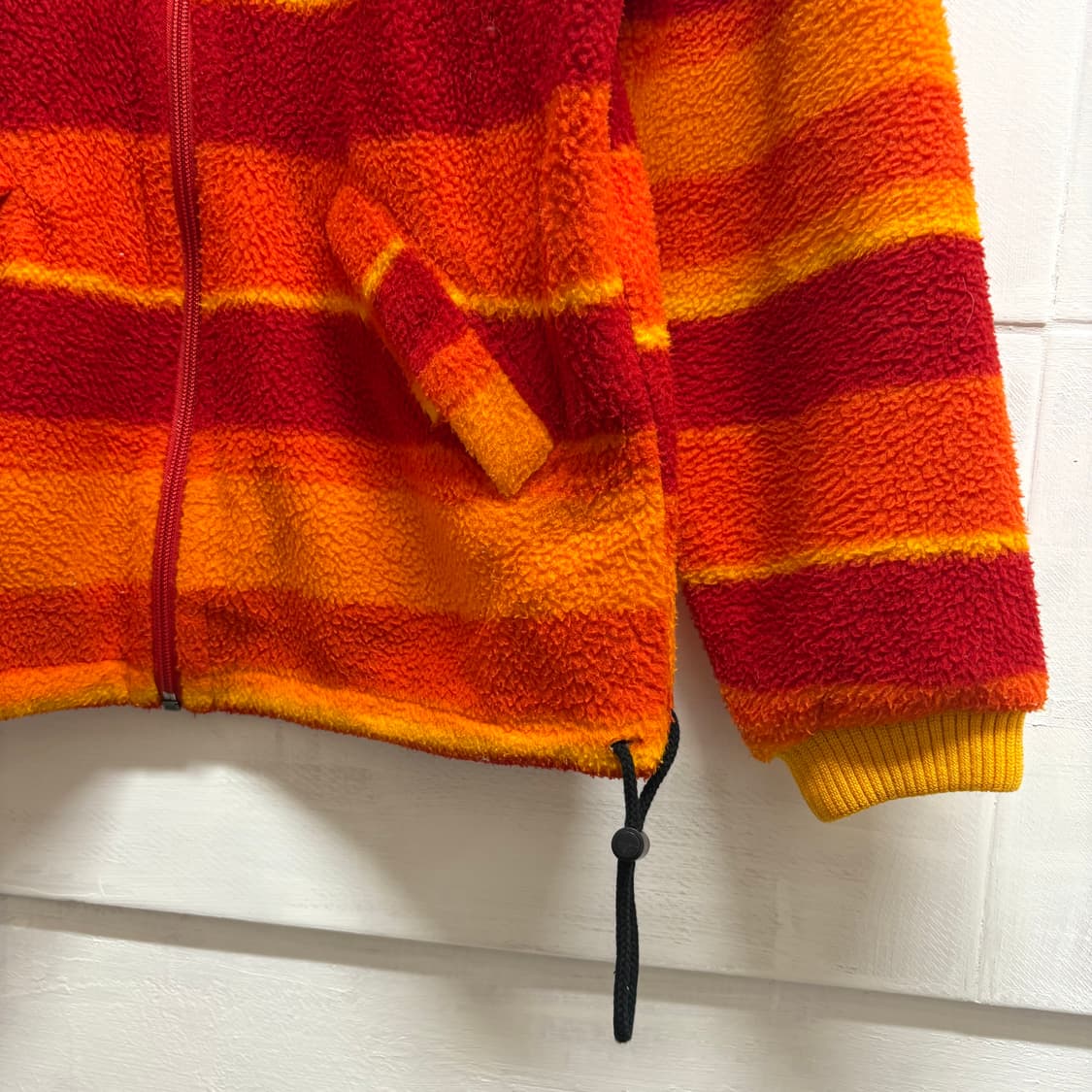 PHENIX 피닉스 오렌지 스트라이프 플리스 자켓 상품이미지3