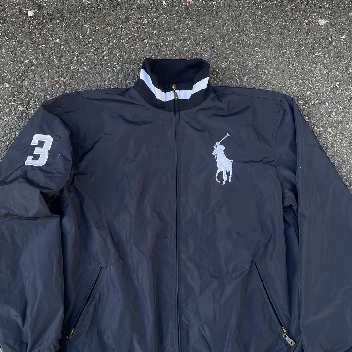 90s 폴로 빅포니 대대장 바람막이 트랙자켓 XL 상품이미지3