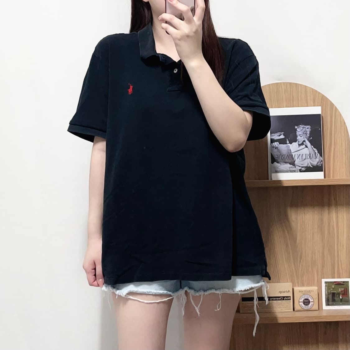 [정품] 폴로 블랙 / 레드포니 반팔카라티 [ XXL ] 상품이미지2