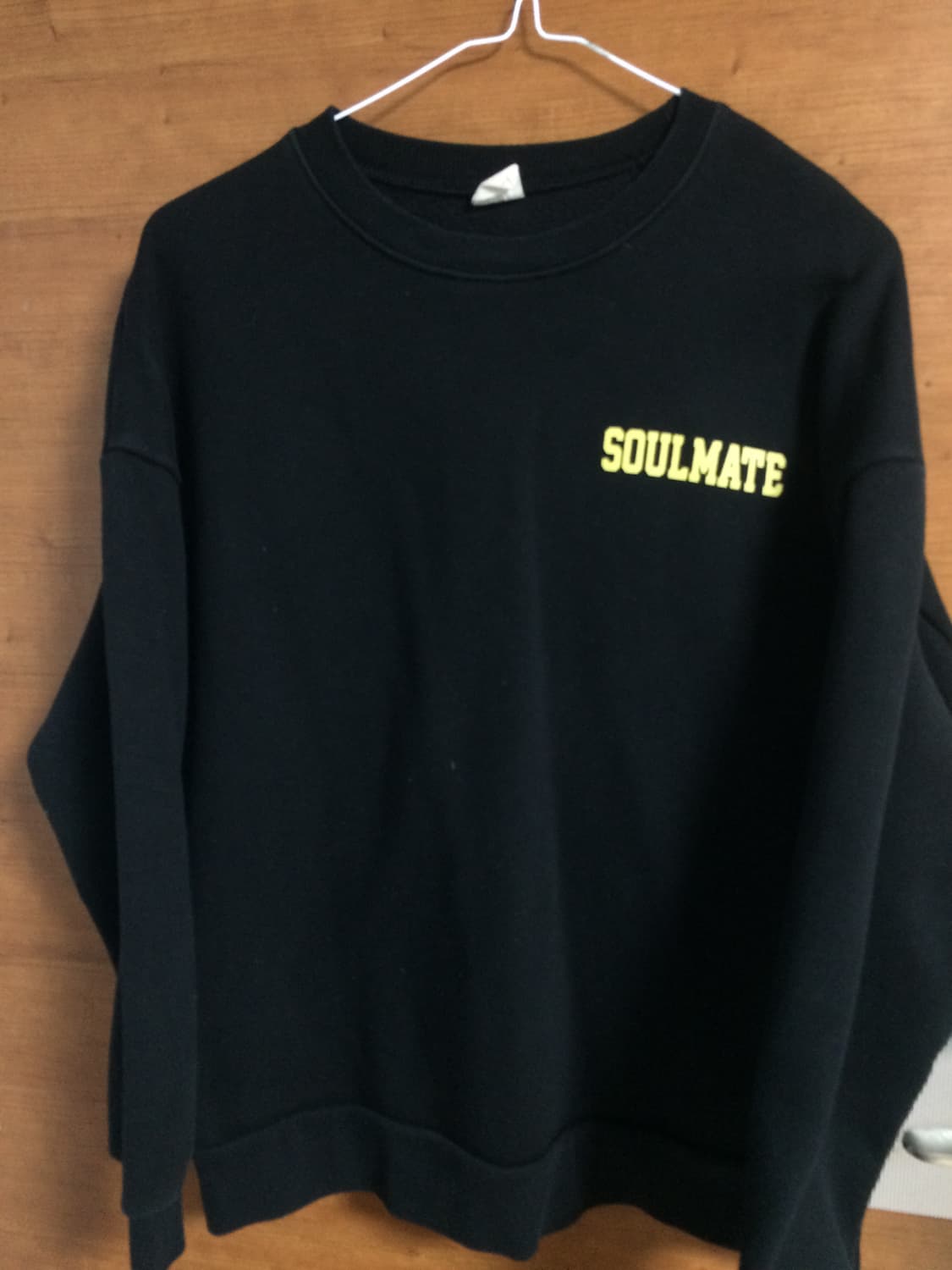 블랙 레터링 맨투맨 상품이미지1