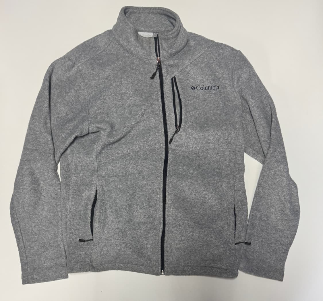 여성 컬럼비아 밑단 스트링 플리스 집업 자켓 M 그레이 상품이미지1