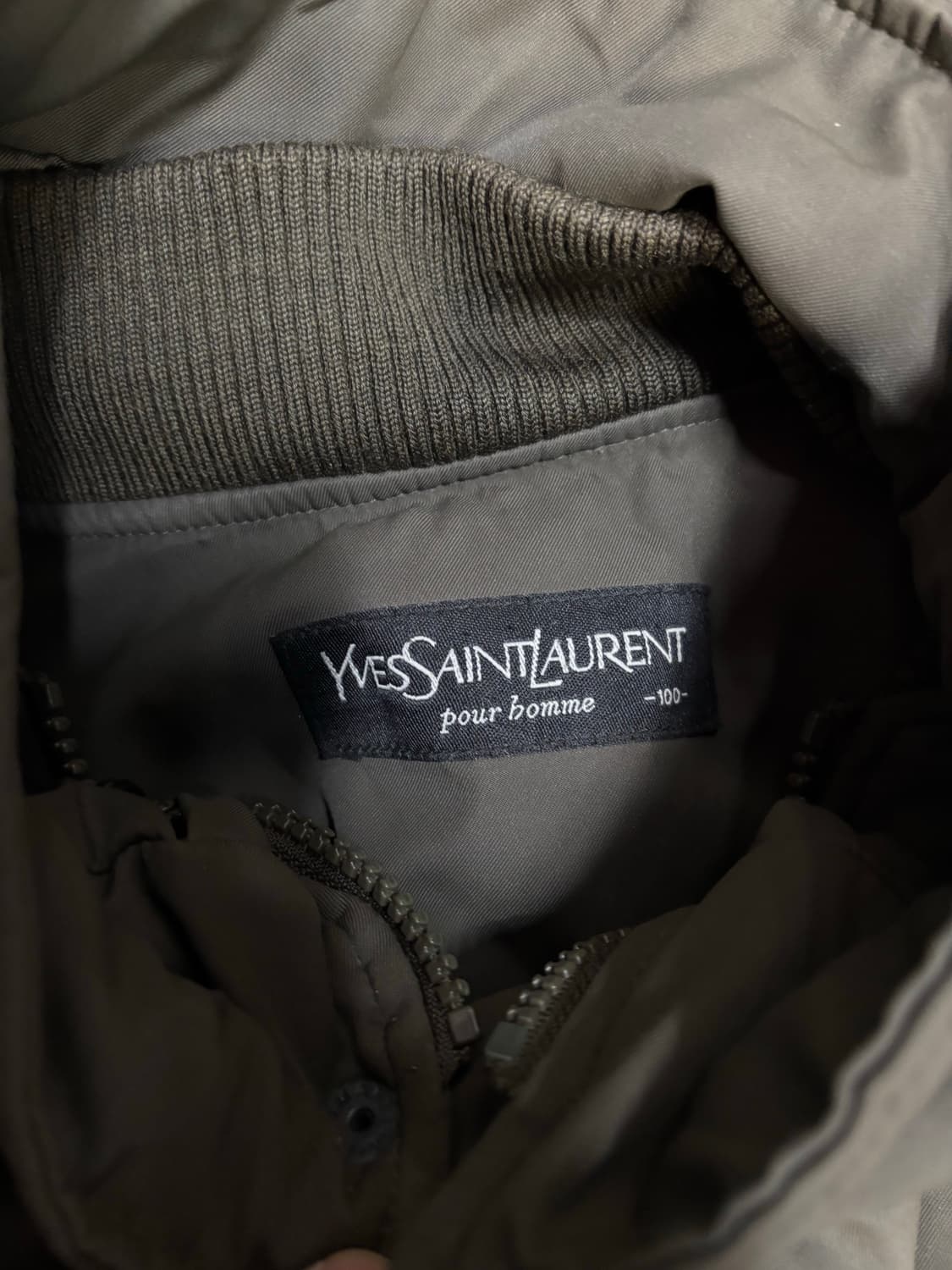 90s YSL 입생로랑 브라운 점퍼 파카 바람막이 상품이미지3