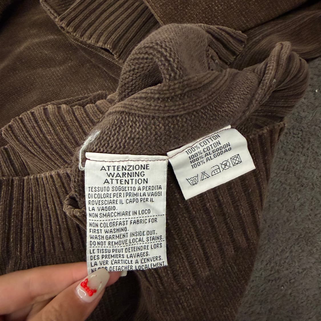 [ 정품/L ] 말보로 클래식 빈티지 하프집업 코듀로이 긴팔 니트 상품이미지6
