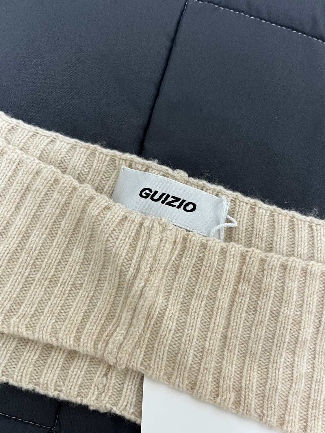 다니엘귀조 Guizio 아이보리 리브 니트 슈러그(size xs) 상품이미지2