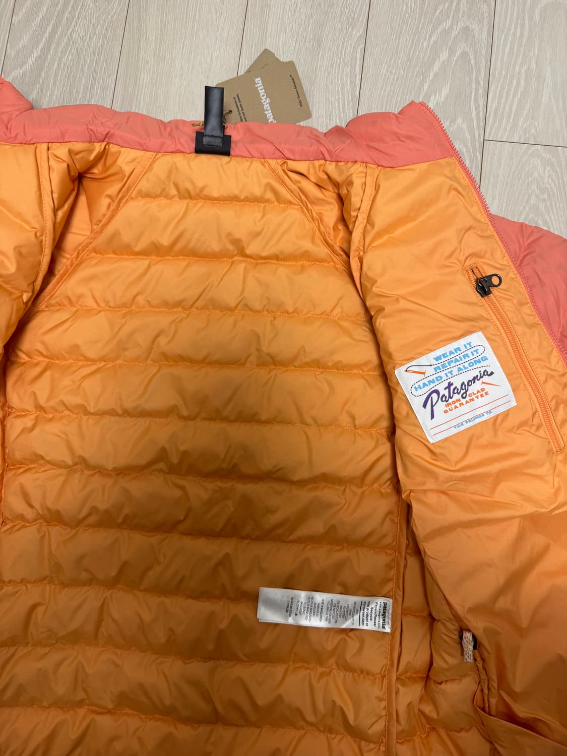 파타고니아 다운 스웨터 키즈 핑크  상품이미지4