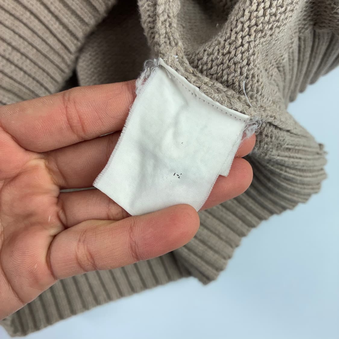 Polo 폴로 랄프로렌 오트 베이지 코튼 라운드 니트 상품이미지5