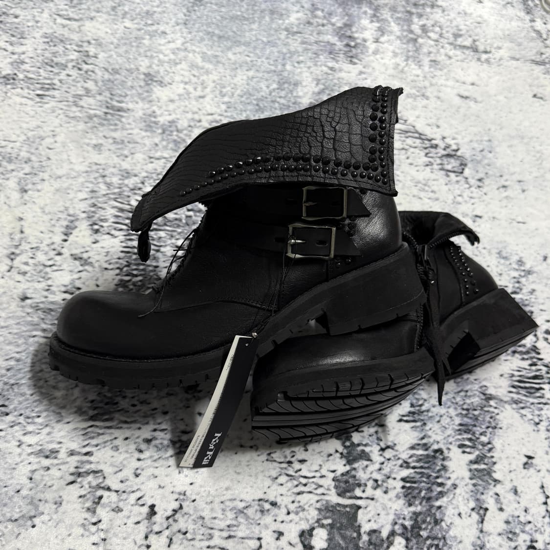 (풀구성 새상품) KMRii Crush Short Boots 42.5  상품이미지2