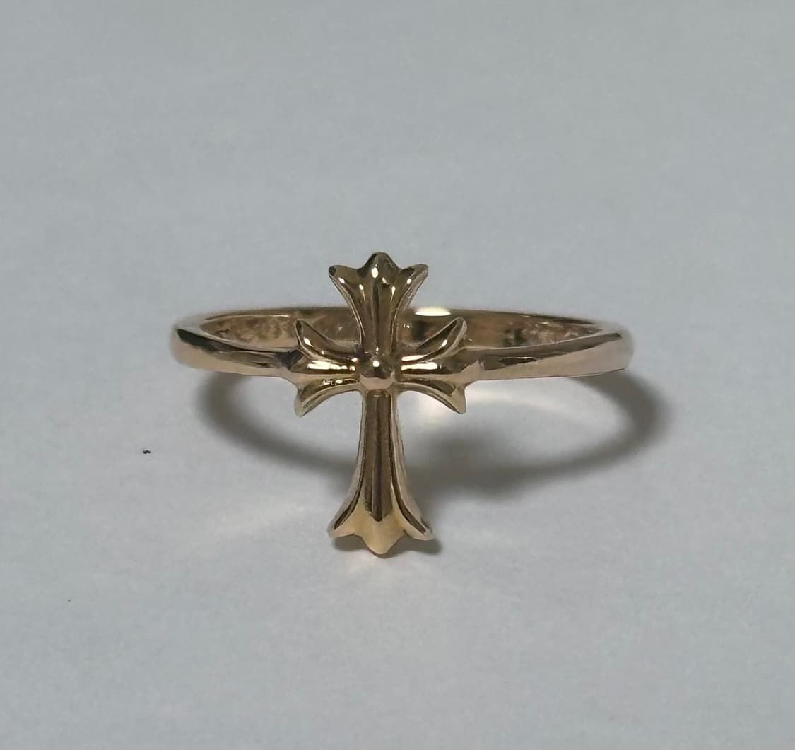 [us 4.5] 크롬하츠 22k 버블검 크로스링 상품이미지4