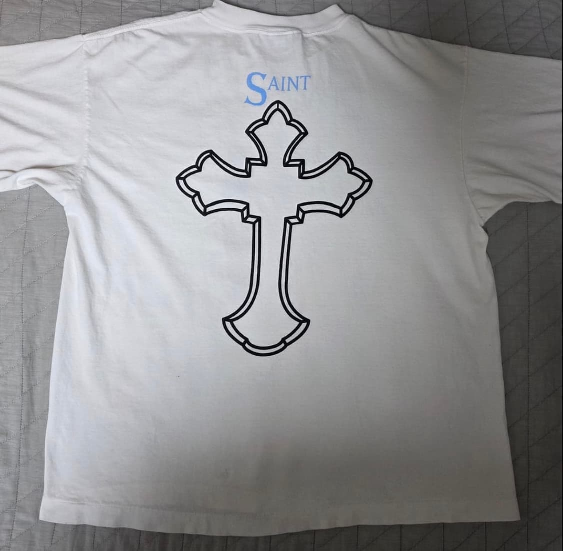 (L) 세인트미카엘 투팍 2pac 화이트 티셔츠 상품이미지4