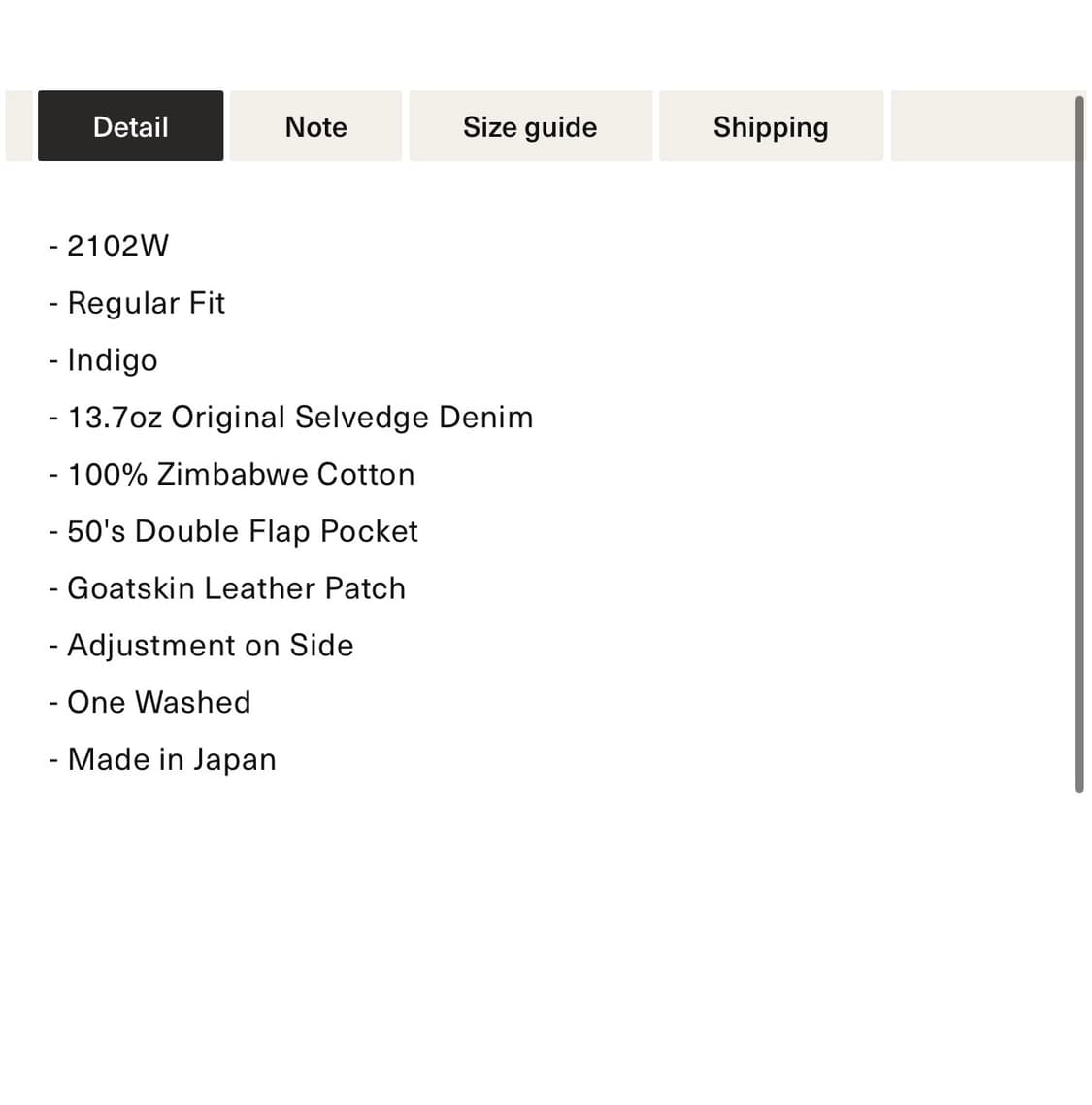 [새상품] 풀카운트 2102w 2세대 데님 자켓 40 상품이미지3
