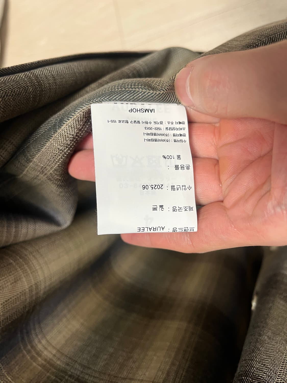 오라리 체크셔츠 4사이즈 상품이미지3