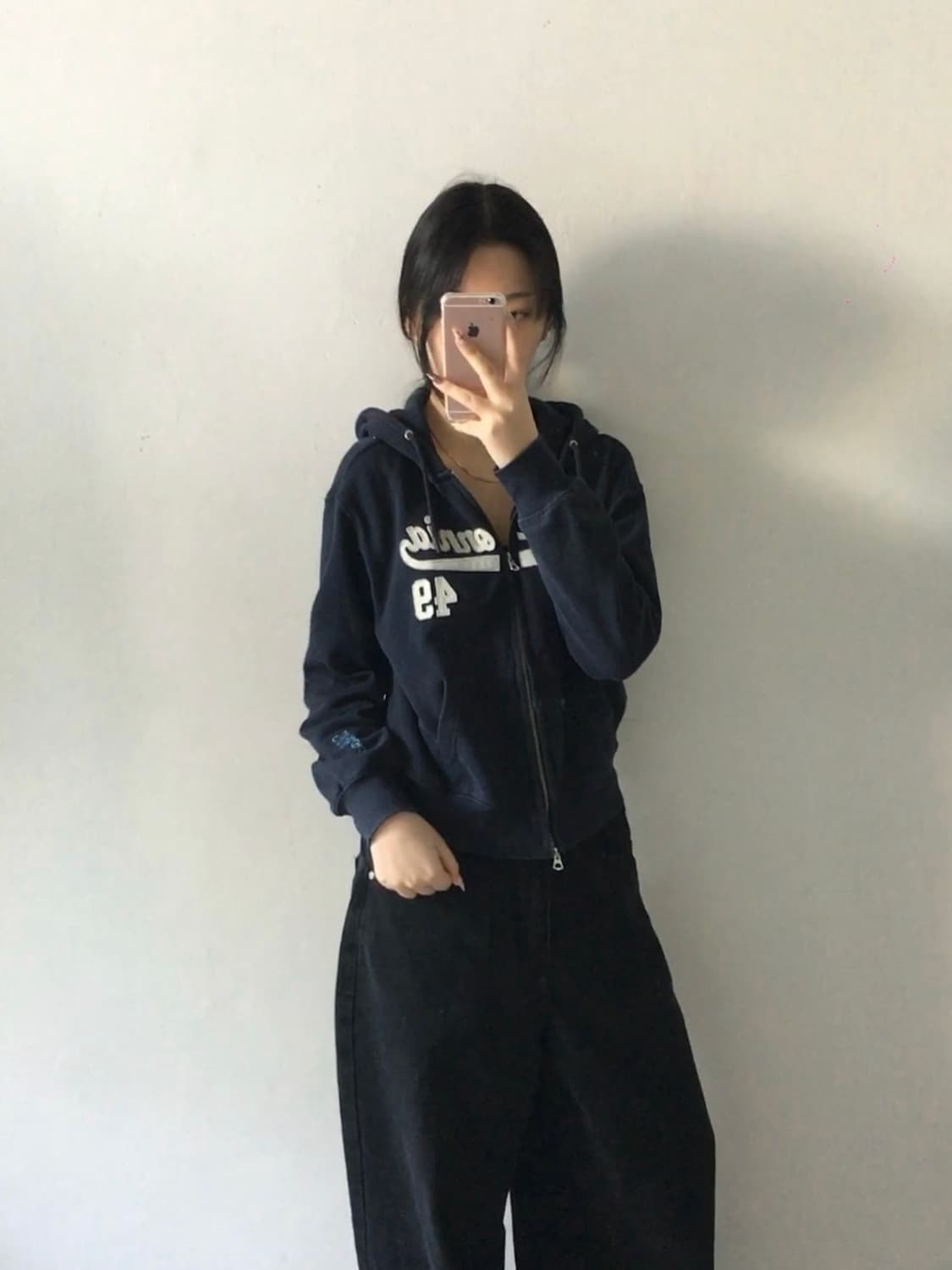 후아유 스펠 크롭 후드집업 상품이미지2