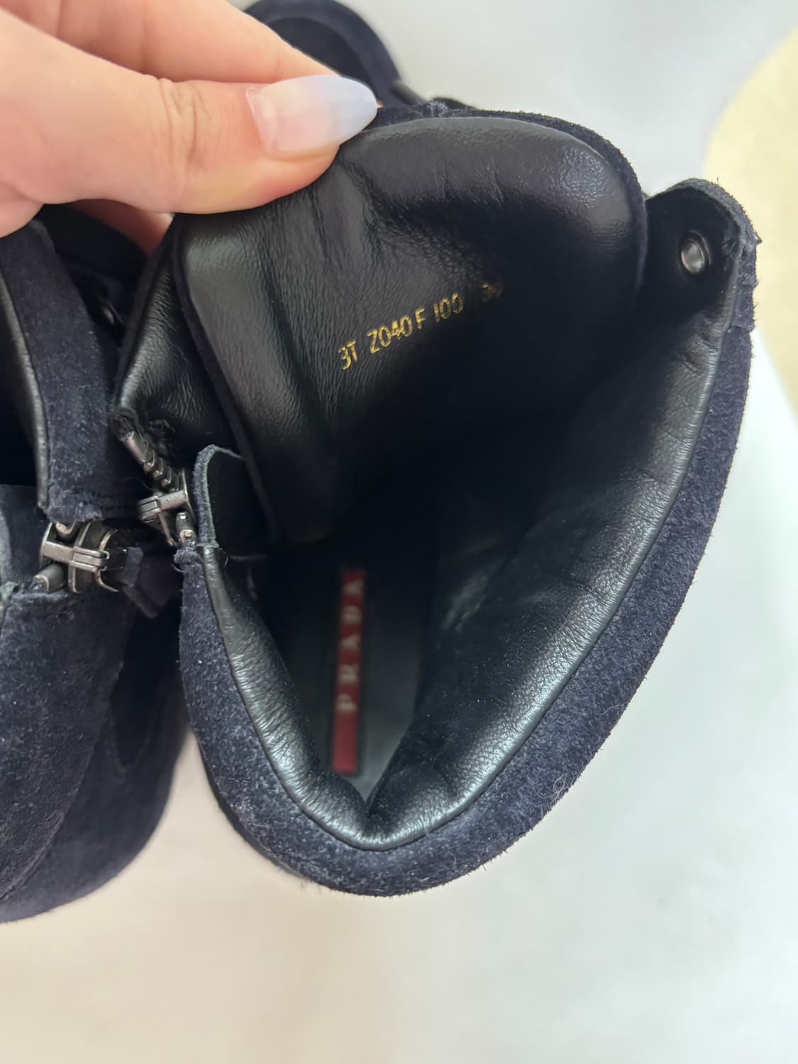 프라다 스웨이드 웻지 부츠 상품이미지5