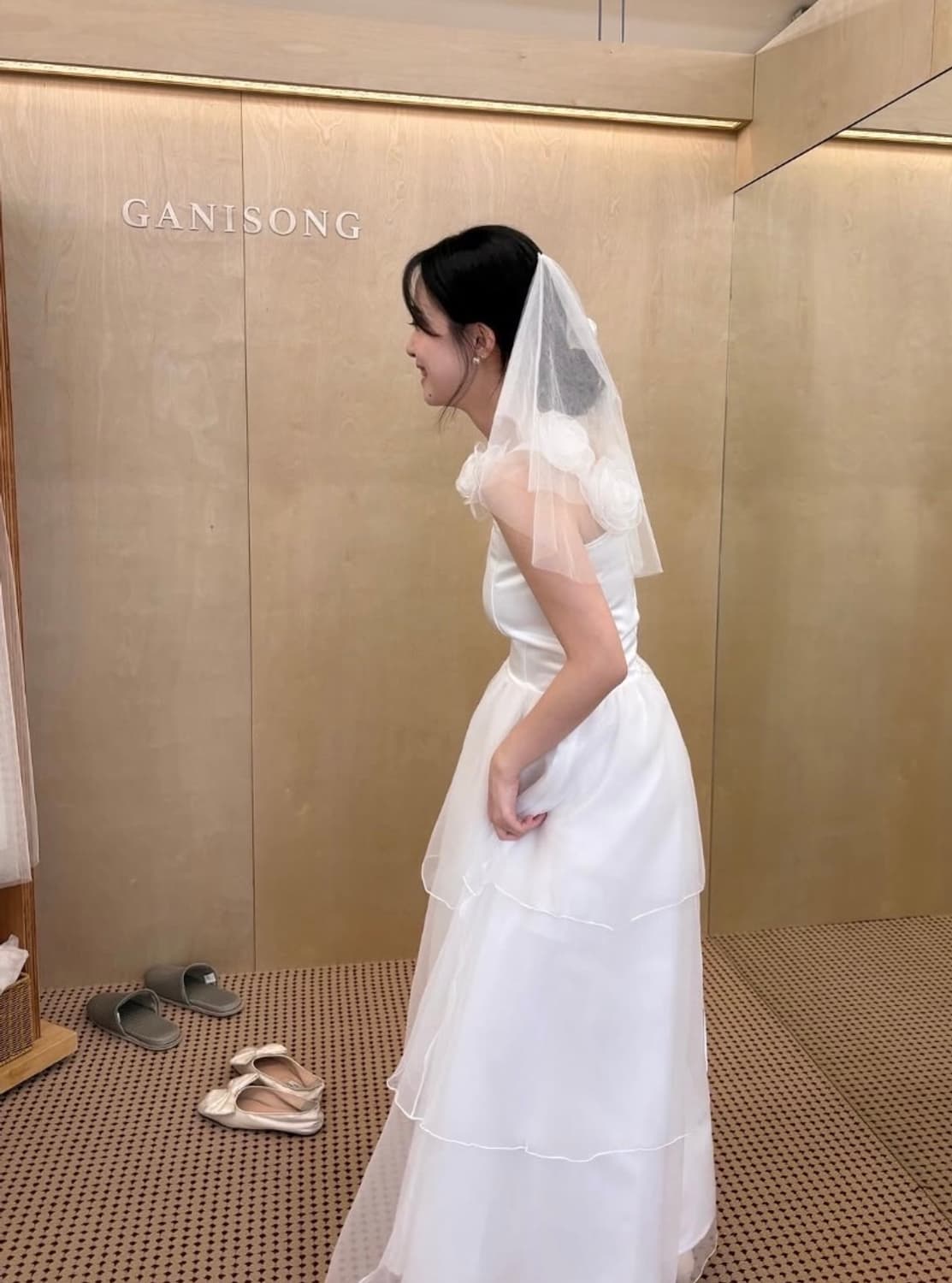 가니송 로즈 피오니 드레스 상품이미지8