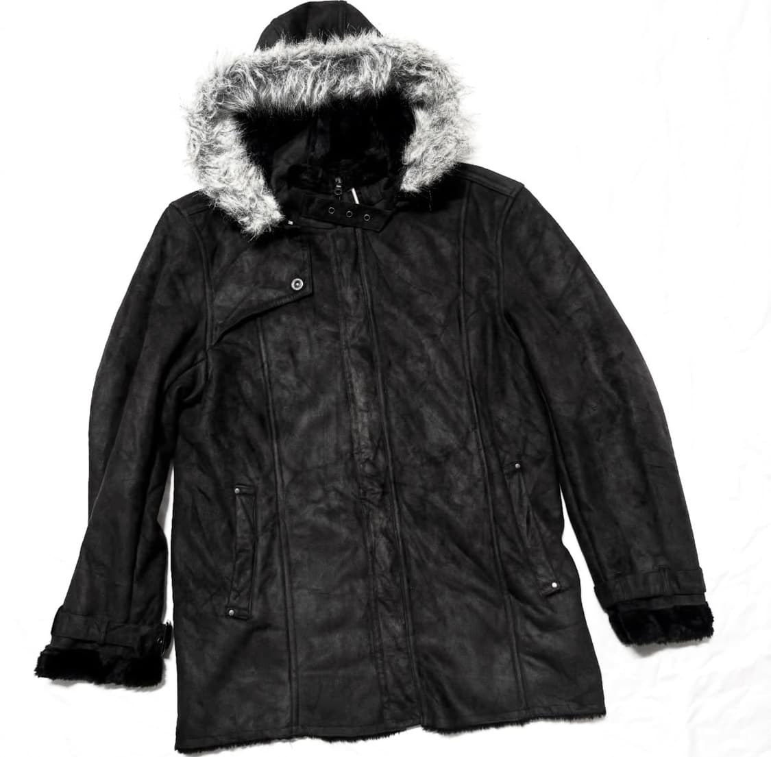 Roushatte - 무통 후디드 코트 자켓 상품이미지1