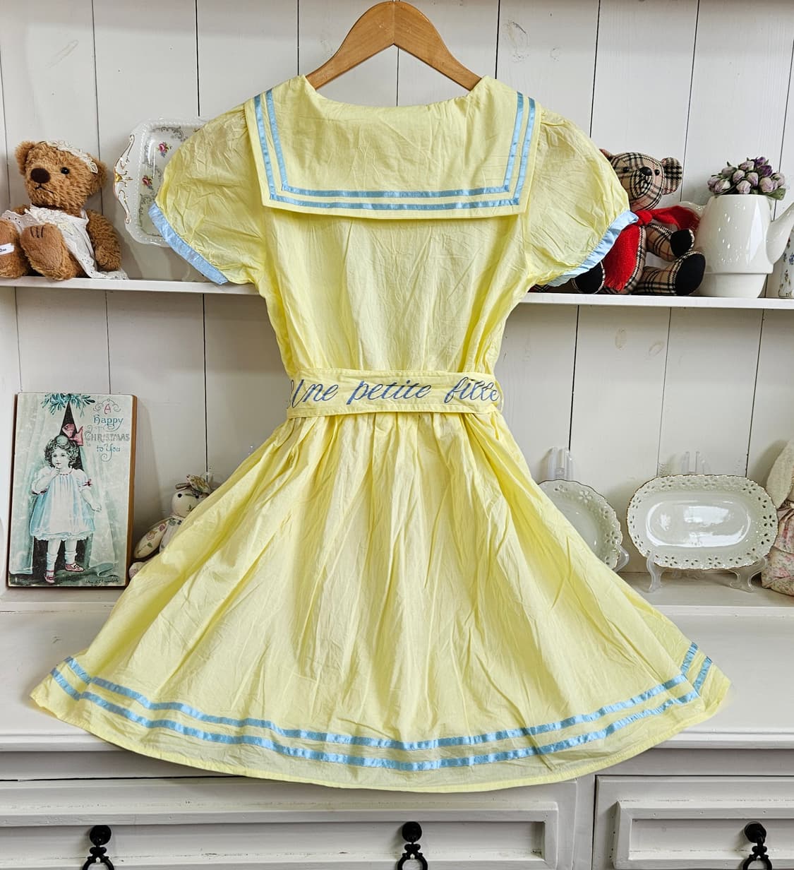레몬 세일러 리본 원피스 상품이미지7