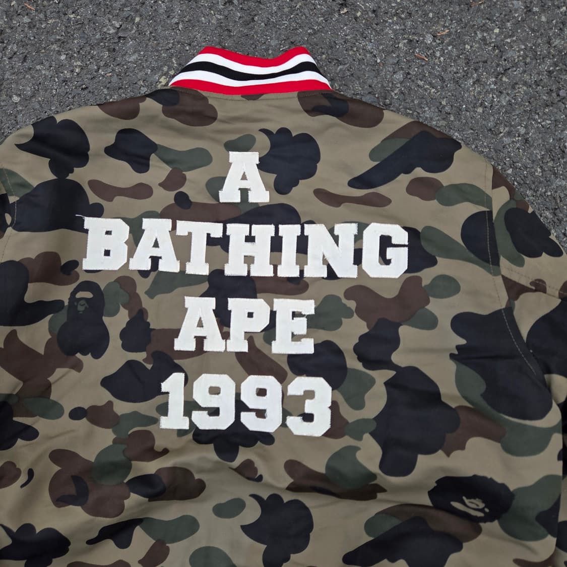 BAPE camo Varsity Jacket (made in Japan) 상품이미지7