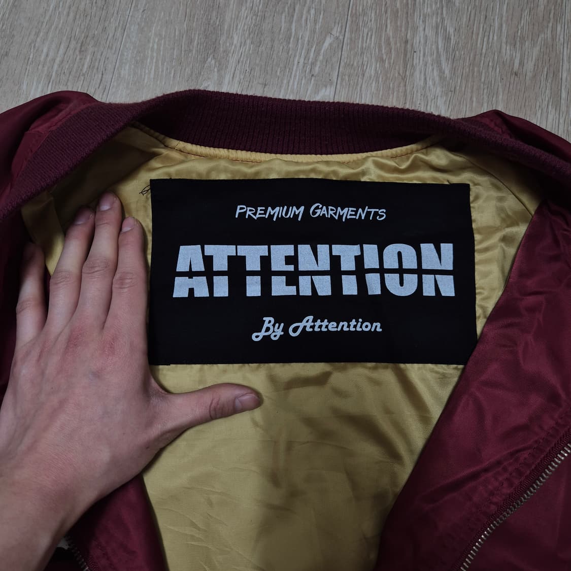 어텐션 오버핏 프린팅 사이드포켓 MA-1 항공점퍼 XL(105) 상품이미지7