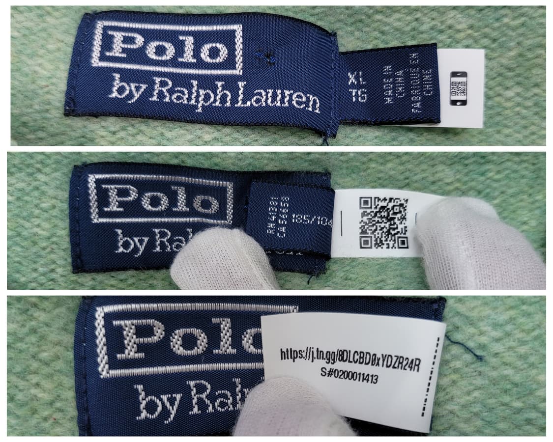 폴로랄프로렌 QR 인증 캐시미어 긴팔 니트 스웨터 XL 거의새옷 상품이미지8