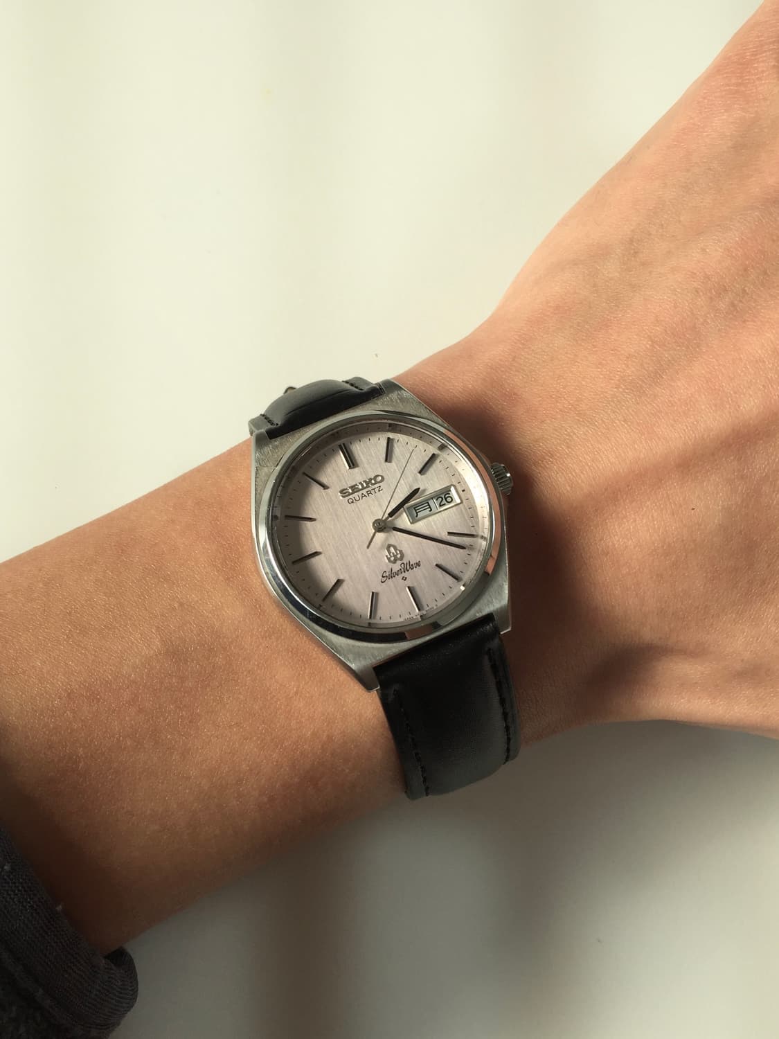 80s seiko silver wave quartz day-date 상품이미지1