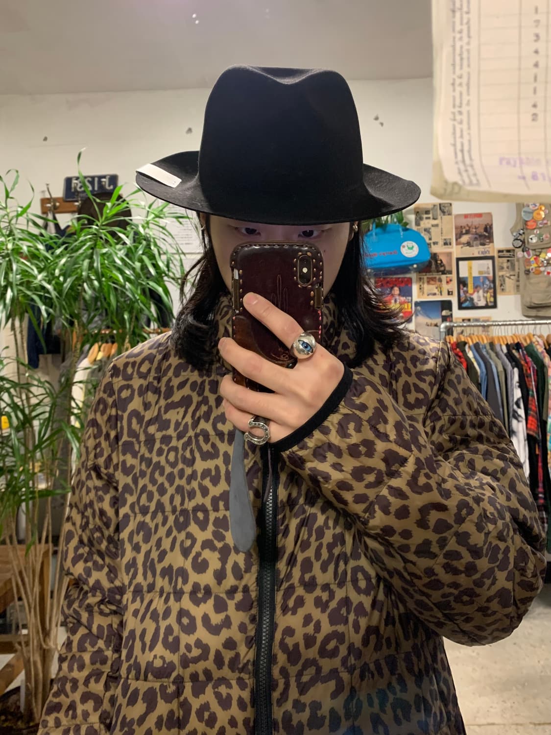 타이온 레오파드 패딩 상품이미지1